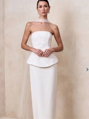 aniyah dress club london L | Dresses | Club L 4 New White Lace Corset Sheer Sleeves Wedding Formal Sheer lace